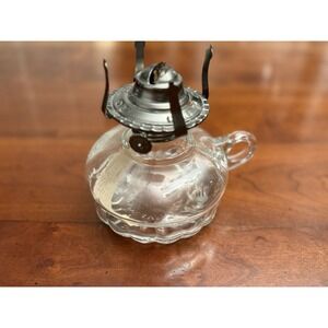 Lamplight Farms Clear Glass Oil Kerosene Lamp Finger Lamp